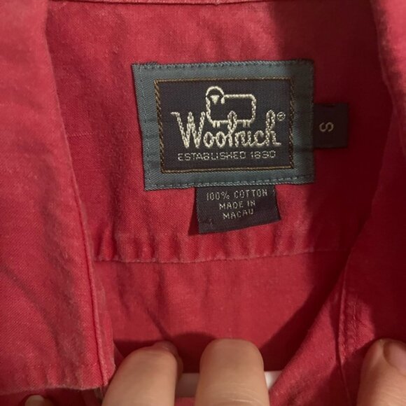 Vintage Woolrich Cotton short sleeve button down - Picture 2 of 3